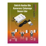 WİFİCAM 12 Volt Şarjlı Kamera Adaptörü Voltaj Korumalı Güç Kaynağı Ups Adaptör
