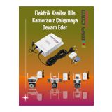 WİFİCAM 12 Volt Şarjlı Kamera Adaptörü Voltaj Korumalı Güç Kaynağı Ups Adaptör