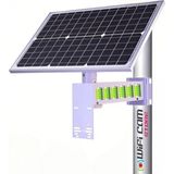 Wificam Lityum Bataryalı Güneş Panel Seti 40 Watt Monokristal Panel 40 Amper Lityum Batarya Sistemi Metal Ayak