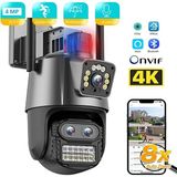 Wificam Plus 3 Kameralı Zoomlu Icsee Xmeye Yazılımlı Polis Çakar Işıklı 4mp UHD Ptz Akıllı Kamera