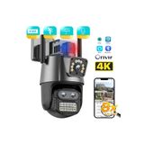 WIFICAM PLUS 3 Kameralı Zoomlu Icsee Xmeye Yazılımlı Polis Çakar Işıklı 4mp Uhd Ptz Kamera