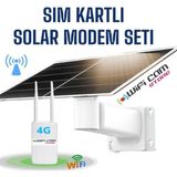 Wificam Solar Enerjili 4g Dış Mekan Wıfı Modem Seti Sim Kart Ile Kullanım
