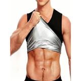 Wiforte Termal Sauna Atlet - Yağ Yakımına Yardımcı, Terleten, İncelten, Zayıflatan, Dik Duruş Destekli Atlet (M)
