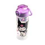 WİGGLE 500ml Kuromi Rahat İçim Ağızlıklı Askılı Kilitlenebilir Su Matarası