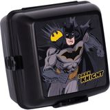 Wiggle Batman 4 Bölmeli Çocuk Beslenme Kutusu - Yemek Saklama Kabı Kaşık ve Çatallı