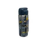 Wiggle Batman Lisanslı 600ml Paslanmaz Çelik Termos Matara, Pipetli Kilitlenebilir Kapak, Lacivert-Gri