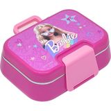 Wiggle Bento 1030ML Lunchbox Barbie Lisanslı Tek Katlı 2 Bölmeli Paslanmaz Çelik Sefer Tası Yemek Kutu - 1 Adet