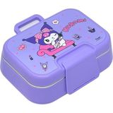Wiggle Bento 1030ML Lunchbox Katlı 2 Bölmeli Paslanmaz Sefer Tası Yemek Kutu (Mor1) - Standart