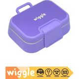 Wiggle Bento 1030ML Lunchbox Tek Katlı 2 Bölmeli Paslanmaz Çelik Sefer Tası Yemek Kutusu - 41 Delft Blue