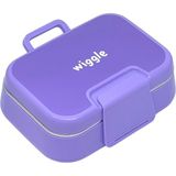 Wiggle Bento 1030ML Lunchbox Yeni Koleksiyon Tek Katlı 2 Bölmeli Paslanmaz Çelik Sefer Tası Yemek Kutusu - Mor