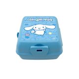 WİGGLE Cinnamoroll Lisanslı 4 Bölmeli Çocuk Beslenme Kutusu - Yemek Saklama Kabı Kaşık ve Çatallı