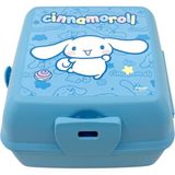 Wiggle Cinnamoroll Temalı Lisanslı 4 Bölmeli Plastik Çocuk Beslenme Kutusu - Yemek Saklama Kabı Kaşı - Standart - Çok Renkli