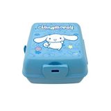 Wiggle Cinnamoroll Temalı Lisanslı 4 Bölmeli Plastik Çocuk Beslenme Kutusu - Yemek Saklama Kabı Kaşık ve Çatallı