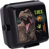 Wiggle Jurassic World 4 Bölmeli Çocuk Beslenme Kutusu - Yemek Saklama Kabı Kaşık ve Çatallı
