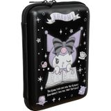 Wiggle Kuromi Lisanslı Mat Okul Kalem Kutusu Çift Bölmeli Çocuk Kalem Çantası - Siyah - Lila