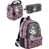 Wiggle Kuromi Lisanslı Pembe 3lü Ilkokul Çanta Seti 3161SETPEMBE