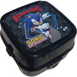 Wiggle Sonic Beslenme Kabı Siyah Renkli 3 Bölmeli Pratik Kullanım İçin Tasarlandı