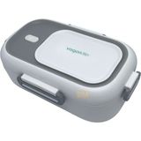 Wiggle Vagonlife Bento 550ML Lunchbox Yeni Koleksiyon Tek Katlı Çelik Sefer Tası Yemek Kutusu - Beyaz - Gri