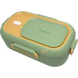 Wiggle Vagonlife Bento 550ML Lunchbox Yeni Koleksiyon Tek Katlı Çelik Sefer Tası Yemek Kutusu - Yeşil - Sarı