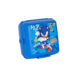 WİGGLE Wiggle Sonic The Hedgehog 4 Bölmeli Çocuk Beslenme Kutusu - Yemek Saklama Kabı Kaşık ve Çatallı