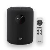 WiiM Sound akıllı hoparlör, 1,8 inç dokunmatik ekran, Hi-Res 24 bit/192 kHz, AI RoomFit, 100 W tepe noktası, Wi-Fi 6E/Bluetooth 5.3, çoklu oda ve stereo bağlantı, uzaktan kumanda dahildir, siyah