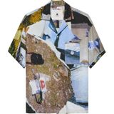Wıjk Shirt, Erkek Kısa Kollu Oversize Gömlek - XL - Çok Renkli