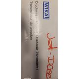 Wika Wıka S-11 Series Pressure Sensor, -1bar Min, 0bar Max, 4 → 20 Ma Maximum Akım Çıkışı (9810714)
