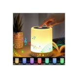 wiks Dokunmatik Bluetooth Hoparlörlü RGB Gece Lambası – Renk Değiştiren Işık, Kablosuz Müzikli LED