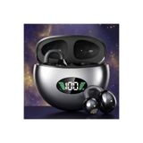 wiks Kablosuz Bluetooth Kulaklık Clip-On Açık Kulak LED Ekranlı Şarj Kutulu,Rahat Kullanım, HD Ses