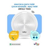 Wiky Tag Çocuk Smart Airtag Mavi - Akıllı Konum Takip Cihazı (APPLE UYUMLU)