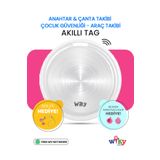Wiky Tag Çocuk Smart Airtag Pembe - Akıllı Konum Takip Cihazı (APPLE UYUMLU)
