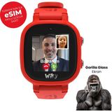 Wiky Watch 5e Esim Kartlı Akıllı Çocuk Saati - Görüntülü ve Sesli Arama, Sesli Mesajlaşma, Gps, Sos, Güvenli Alan, Güvenli Liste, Konum Takibi (E-Sim) (Tüm Operatörler E-Sim) - Kırmızı