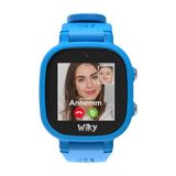 Wiky Watch 5E eSimli Akıllı Çocuk Saati Görüntülü ve Sesli Arama, GPS, SOS, Konum Takibi, Güvenli Liste, 112 Acil, Gorilla Glass Dokunmati Renkli Ekran (Tüm Operatörler eSIM) (Mavi)