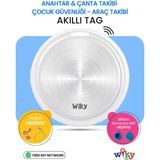 Wiky WikyTag Çocuk Smart AirTag Mavi - Akıllı Konum Takip Cihazı (Apple Uyumlu)