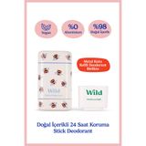 WILD %98 Natural Stick Deodorant Kutu + Refill Paketi - Honey Bee + Honey & Cactus Flower 40 g
