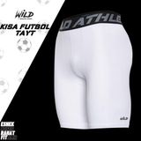 Wild Athletic Sports Erkek Spor Kısa Dizüstü Beyaz Tayt - XS