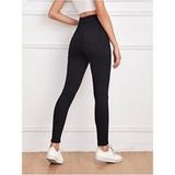 Wild Kadın Power Likra Skinny Jean Dar Paça Kot Pantolon - Siyah - 33