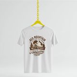 Wıld Nature Baskılı Oversıze Retro Vintage Bisiklet Yaka Pamuklu Kadın ve Erkek Tshırt - Beyaz - XL