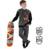 Wild Oversize Erkek Çocuk Gri Eşofman Takım - 7 Yaş