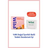 WILD Refill Yedek Stick Deodorant İçi %98 Doğal Formül - Honey & Cactus Flower 40 g