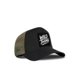 Wild Thing Logolu Cordura Siyah-Haki Trucker Şapka