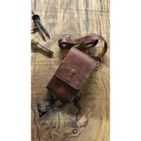 Wild West Crafted Kanguru Man Düz El yapımı Erkek çapraz çanta. Günlük şık pratik kullanım.Doğum günü&Babalar günü&Sevgililer günü hediyesi