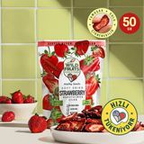 Wildfruits Kuru Meyve Çilek - Katkısız, Yumuşak Kurutulmuş, Lokum Kıvamında, Şeker İlavesiz, Vegan 50gr - 50 gr