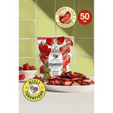 WildFruits Premium Quality Kuru Meyve Çilek - Katkısız, Yumuşak Kurutulmuş, Lokum Kıvamında, Şeker İlavesiz, Vegan 50 gr