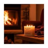 Wildwood Secret Lüks Aromaterapi Mumu |%100 Doğal Soya Wax | Okaliptüs, Tütün, Vanilya & Sandal Ağacı Kokulu | 4x Pamuk Fitilli | El Yapımı Fitiller | 50+ Saat Ultra Uzun Yanma Süresi | Tekrar Kullan - standart