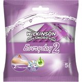 Wilkinson Everyday 2 Bıçaklı Kadın Tıraş Bıçağı 5'li – Hassas Ciltlere Özel Konforlu Tıraş