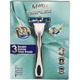 Wilkinson Sword Man's Triflex 3 Bıçaklı Sistem 4 Yedek Başlık ve Tıraş Bıçağı Sapı