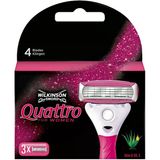 Wilkinson Sword Quattro 4 Bıçaklı Kadın Tıraş Bıçağı 3 Yedek Başlık