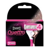 Wilkinson Sword Quattro for Women tıraş bıçağı, kadınlar için, 3 adet