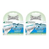 Wilkinson Sword Quattro Titanium Sensıtıve Erkek Tıraş Bıçağı 8 Yedek Kartuşu